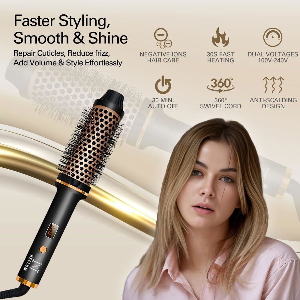 1.5” Thermal Brush with Negative Ions – Dual PTC Ceramic Heated Round Brush_thumbnail_4
