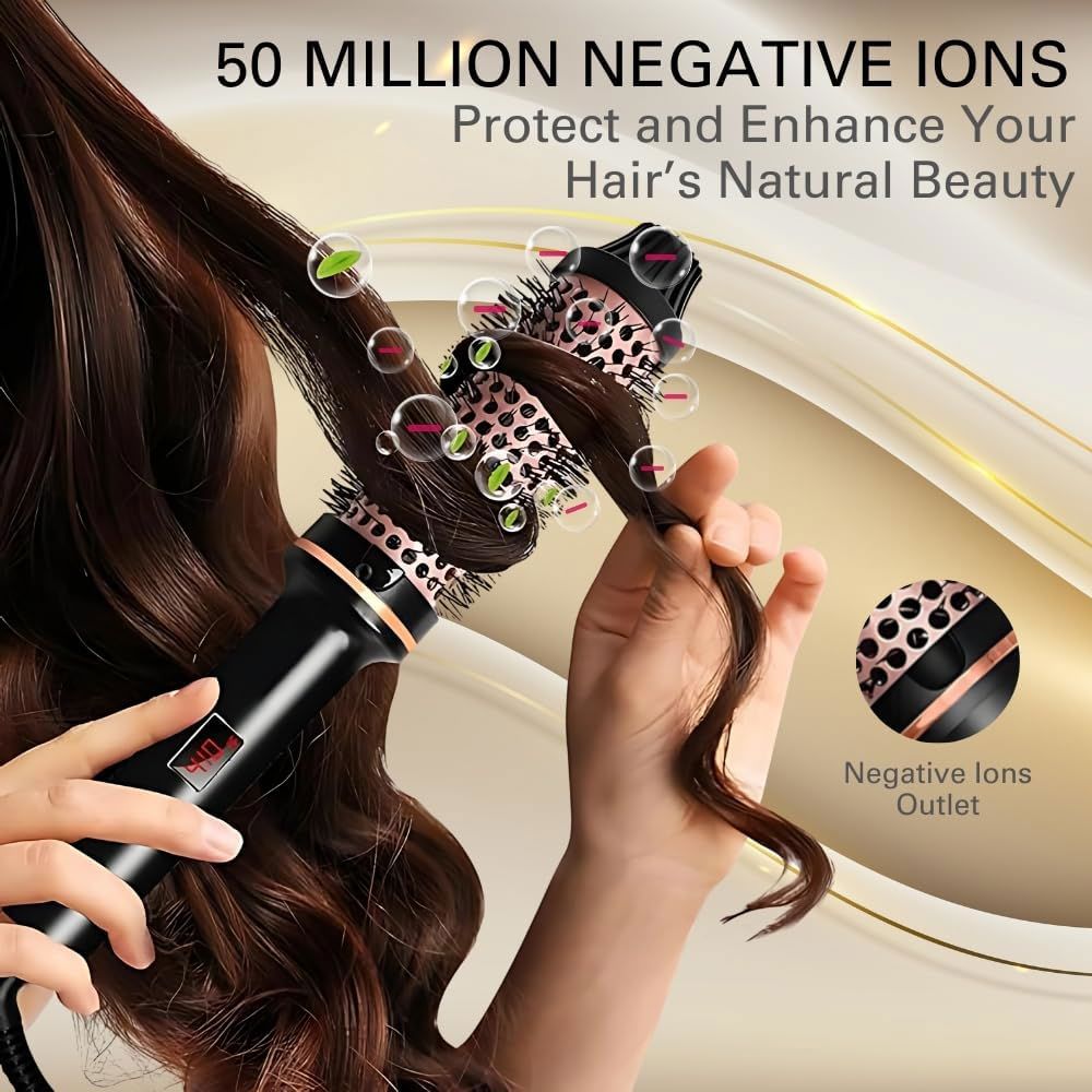 1.5” Thermal Brush with Negative Ions – Dual PTC Ceramic Heated Round Brush_thumbnail_1